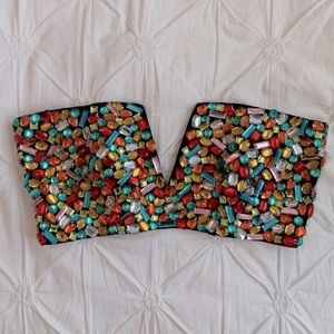 Strapless rhinestone top
